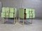 Mesitas de noche de cristal de Murano verde de JustFurnituress Designer. Juego de 2, Imagen 2