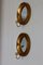 Appliques Mid-Century en Bois Doré avec Miroirs, Suède, Set de 2 3