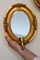 Appliques Mid-Century en Bois Doré avec Miroirs, Suède, Set de 2 6