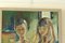 Elisita, Sisters, 1970s, Oil Painting, Framed 2