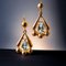 Victorian Aquamarine and Yellow Gold Dangle Earrings, Set of 2, Image 4