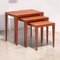 Tables Gigognes Mid-Century par Severin Hansen pour Haslev Møbelsnedkeri, Danemark, 1960s, Set de 3 4