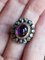 Bague cabochon victorienne en améthyste et diamant taille rose. 19ème Siècle, 1850 9
