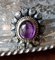 Bague cabochon victorienne en améthyste et diamant taille rose. 19ème Siècle, 1850 2