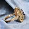 Modernistischer Jugendstil Amethyst Ring mit Emaille und Diamanten, 1900er 10