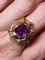 Modernistischer Jugendstil Amethyst Ring mit Emaille und Diamanten, 1900er 15