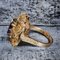 Modernistischer Jugendstil Amethyst Ring mit Emaille und Diamanten, 1900er 3