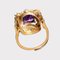 Modernistischer Jugendstil Amethyst Ring mit Emaille und Diamanten, 1900er 12