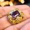 Modernistischer Jugendstil Amethyst Ring mit Emaille und Diamanten, 1900er 6