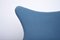 Chaise Egg en Tissu Pétrole par Arne Jacobsen pour Fritz Hansen 11