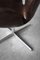 Mid-Century Modern Danish Brown Leather Swan Chair by Arne Jacobsen for Fritz Hansen, 1958, Image 13