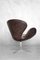 Chaise Swan Mid-Century en Cuir Marron par Arne Jacobsen pour Fritz Hansen, Danemark, 1958 17