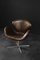 Mid-Century Modern Danish Brown Leather Swan Chair by Arne Jacobsen for Fritz Hansen, 1958, Image 1