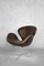 Chaise Swan Mid-Century en Cuir Marron par Arne Jacobsen pour Fritz Hansen, Danemark, 1958 9