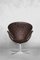 Chaise Swan Mid-Century en Cuir Marron par Arne Jacobsen pour Fritz Hansen, Danemark, 1958 20
