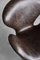 Mid-Century Modern Danish Brown Leather Swan Chair by Arne Jacobsen for Fritz Hansen, 1958, Image 19