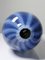 Vintage Smoked Glass Vase with Murano Soap Bubble Opaline, Image 5