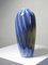 Vintage Smoked Glass Vase with Murano Soap Bubble Opaline 1