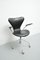 Silla de escritorio giratoria modelo 3217 de Arne Jacobsen para Fritz Hansen, años 50, Imagen 4