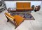 Modular Sofa TV 161 with Removable Seats in Teak & Woven Cane Including Cushion Pads and Ceramic Tray by Hans Olsen for Bramin, Denmark 1957, Image 27