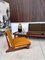 Modular Sofa TV 161 with Removable Seats in Teak & Woven Cane Including Cushion Pads and Ceramic Tray by Hans Olsen for Bramin, Denmark 1957, Image 15