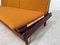 Modular Sofa TV 161 with Removable Seats in Teak & Woven Cane Including Cushion Pads and Ceramic Tray by Hans Olsen for Bramin, Denmark 1957, Image 33