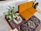 Modular Sofa TV 161 with Removable Seats in Teak & Woven Cane Including Cushion Pads and Ceramic Tray by Hans Olsen for Bramin, Denmark 1957, Image 25