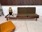 Modular Sofa TV 161 with Removable Seats in Teak & Woven Cane Including Cushion Pads and Ceramic Tray by Hans Olsen for Bramin, Denmark 1957, Image 14