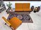 Modular Sofa TV 161 with Removable Seats in Teak & Woven Cane Including Cushion Pads and Ceramic Tray by Hans Olsen for Bramin, Denmark 1957, Image 23