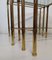 Brass Tris Tables, Italy, 1970s, Set of 3 7