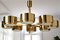 Deckenlampe T 493/8 aus Messing von Hans Agne Jakobsson für Markaryd, 1960er 7