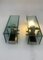 Glas Wandlampen von Veca, Italien, 1970er, 2er Set 1
