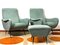 Lady Lounge Chairs with Pouf attributed to Marco Zanuso, Italy, 1960s, Set of 3 3