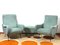 Lady Lounge Chairs with Pouf attributed to Marco Zanuso, Italy, 1960s, Set of 3 1