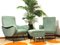 Lady Lounge Chairs with Pouf attributed to Marco Zanuso, Italy, 1960s, Set of 3 17