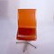 Danish Red Leather Oxford Swivel Chairs by Arne Jacobsen for Fritz Hansen, 1960s, Set of 4, Image 5