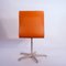 Danish Red Leather Oxford Swivel Chairs by Arne Jacobsen for Fritz Hansen, 1960s, Set of 4, Image 7