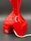 Mid-Century Modern Table Lamp in Red from Bay Keramik, 1950s 3