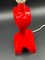 Mid-Century Modern Table Lamp in Red from Bay Keramik, 1950s 10