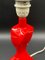 Mid-Century Modern Table Lamp in Red from Bay Keramik, 1950s 9