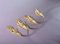 Antique Gilded Bronze Curtain Holdbacks, Set of 3 2