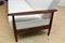 Scandinavian Foldable Teak Sofa in Creamy White Bouclé, 1960s, Image 10