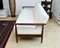 Scandinavian Foldable Teak Sofa in Creamy White Bouclé, 1960s, Image 3