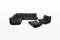 Black Leather Togo Sofa Set by Michel Ducaroy for Ligne Roset, France, 1990s, Set of 5 3