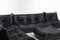 Schwarzes Togo Ledersofa von Michel Ducaroy für Ligne Roset, Frankreich, 1990er, 5er Set 5