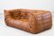 Vintage Two-Seater Togo Sofa with Arms in Brown Pine Leather attributed to Michel Ducaroy for Ligne Roset, 1970s, Image 6