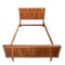 Mid-Century Teak Wood Bed Frame, Spain, 1950s 1