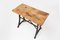 Table de Bistrot Industrielle avec Pieds en Fonte et Plateau en Bois, Belgique, 1920s 8