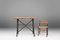 Table de Bistrot Industrielle avec Pieds en Fonte et Plateau en Bois, Belgique, 1920s 3