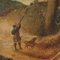 Landscape with Buildings and Figures, Oil Painting, Framed 4